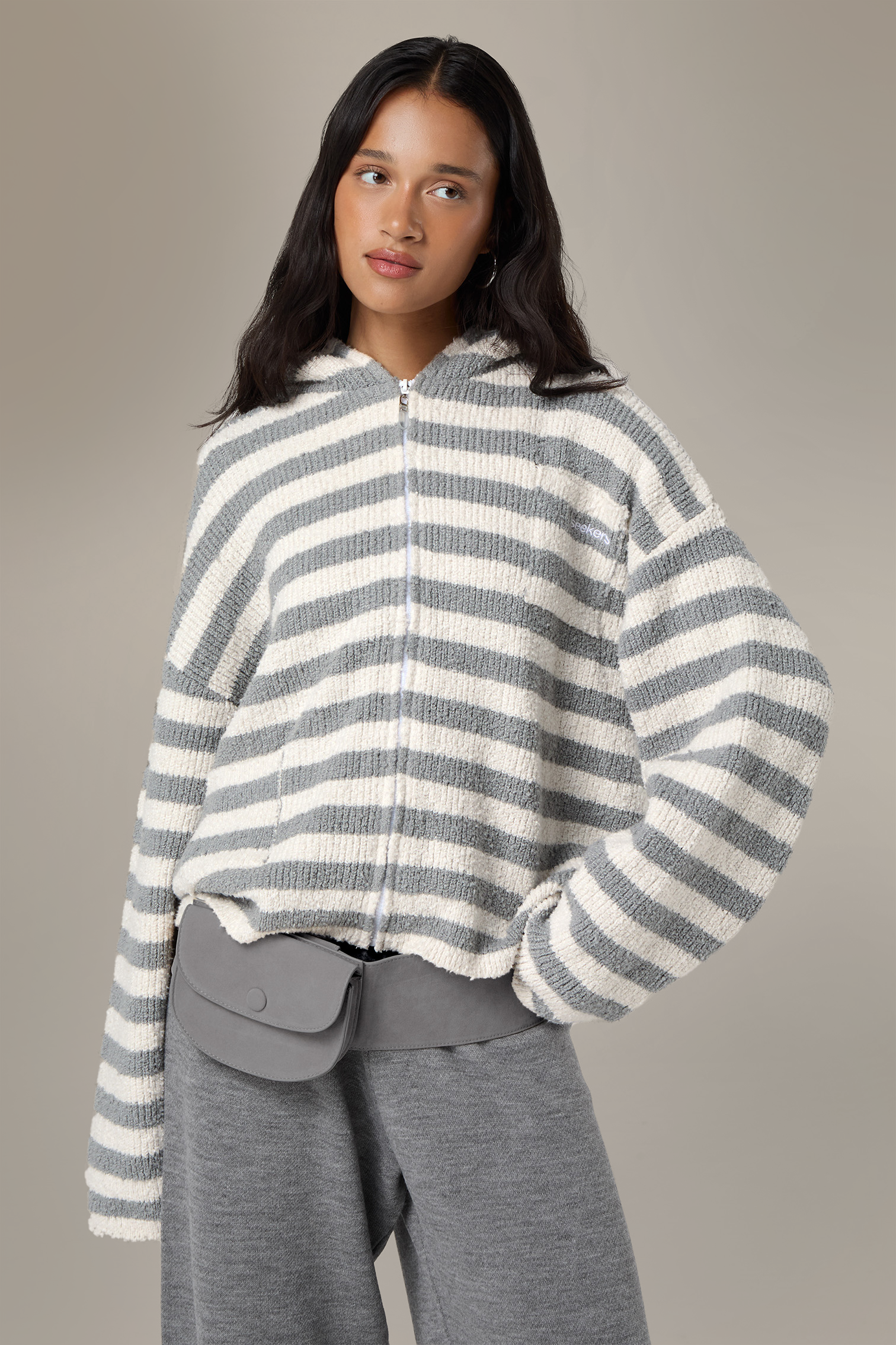 Jasper Knit Hoodie Zip Up